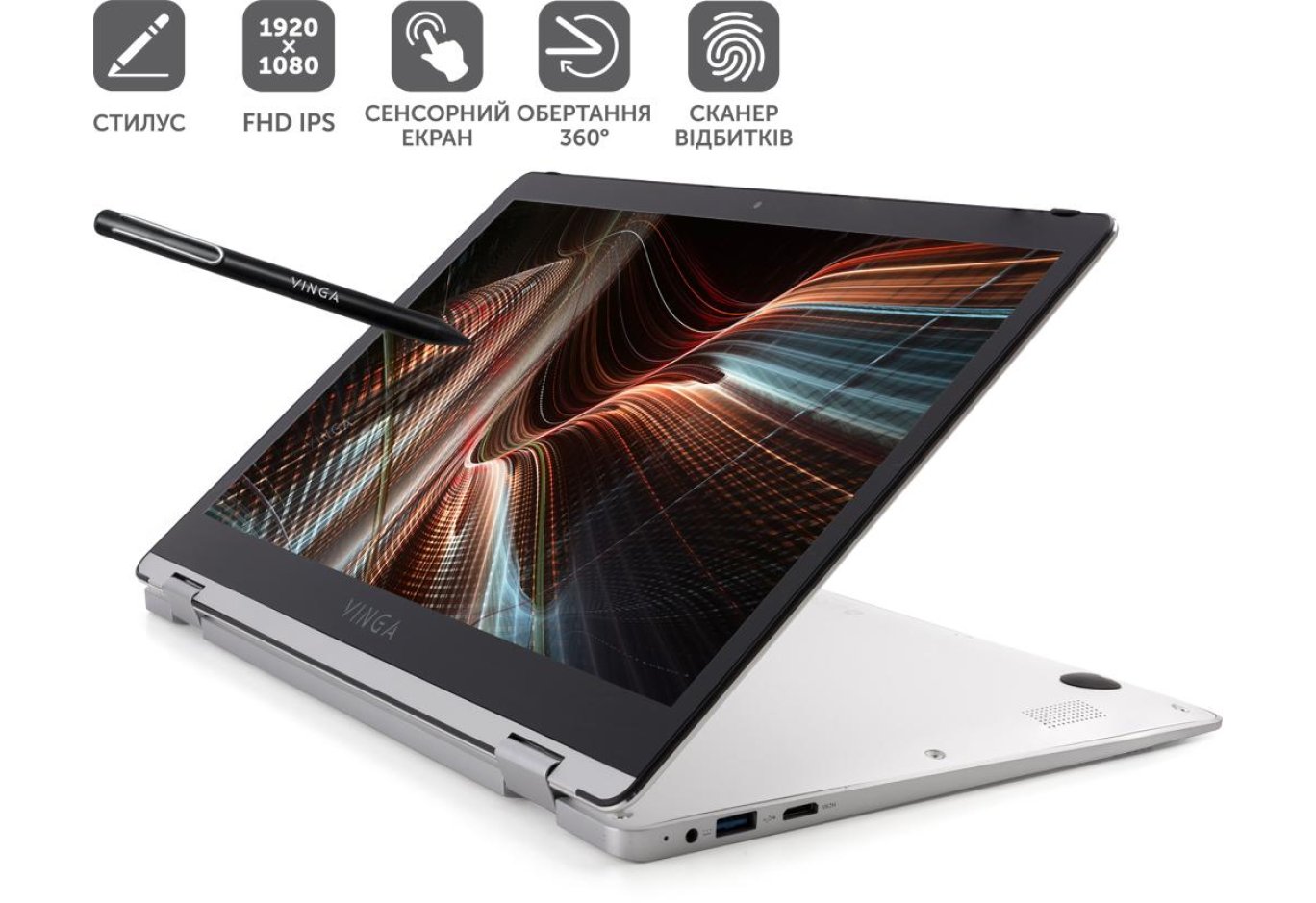 Ноутбук Vinga Twizzle Pen J133 (J133-C33464PS)