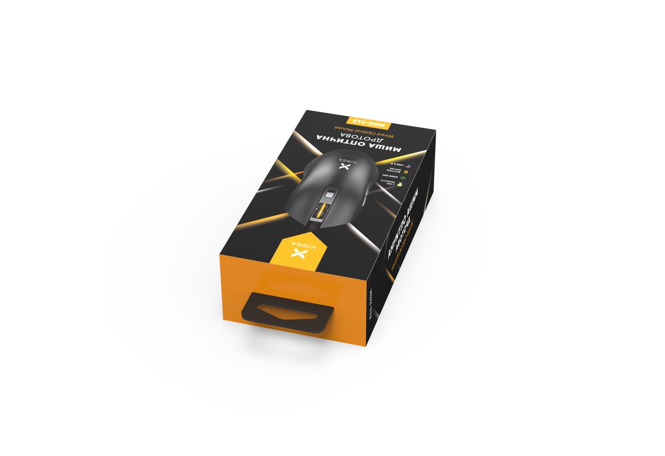 Мишка Vinga MSG-115 Black