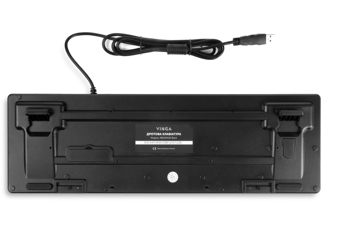 Клавіатура Vinga KBGSM120 Black