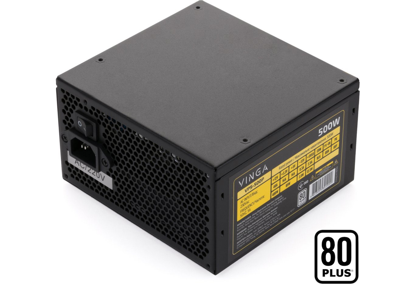 Блок живлення Vinga 500W (VPS-500P)