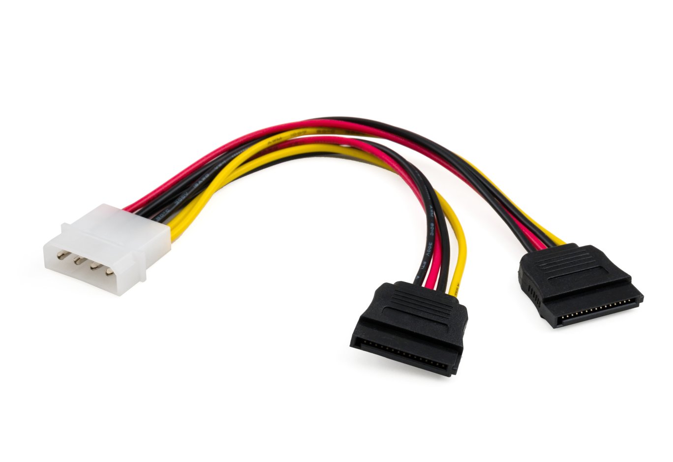 Кабель живлення SATA power 0.2m 2 connectors Vinga (VCPSATA2PW2)