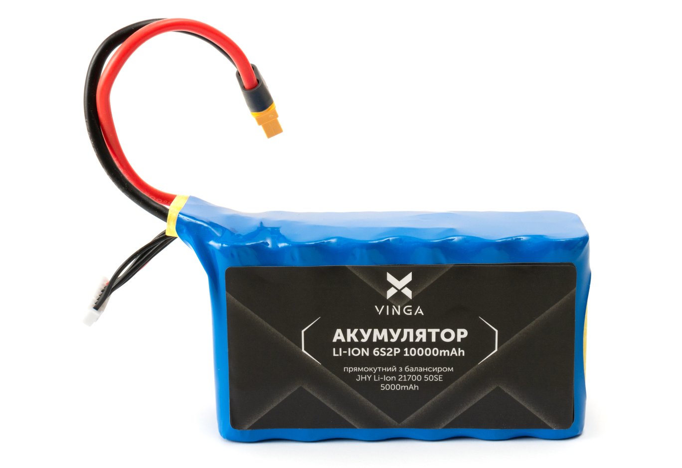 Акумуляторний блок Vinga Li-Ion 6S2P 10000mAh коробка 10 шт (JHY Li-Ion 21700 5000mAh) (V6S2P-10PCS-10000MAH)