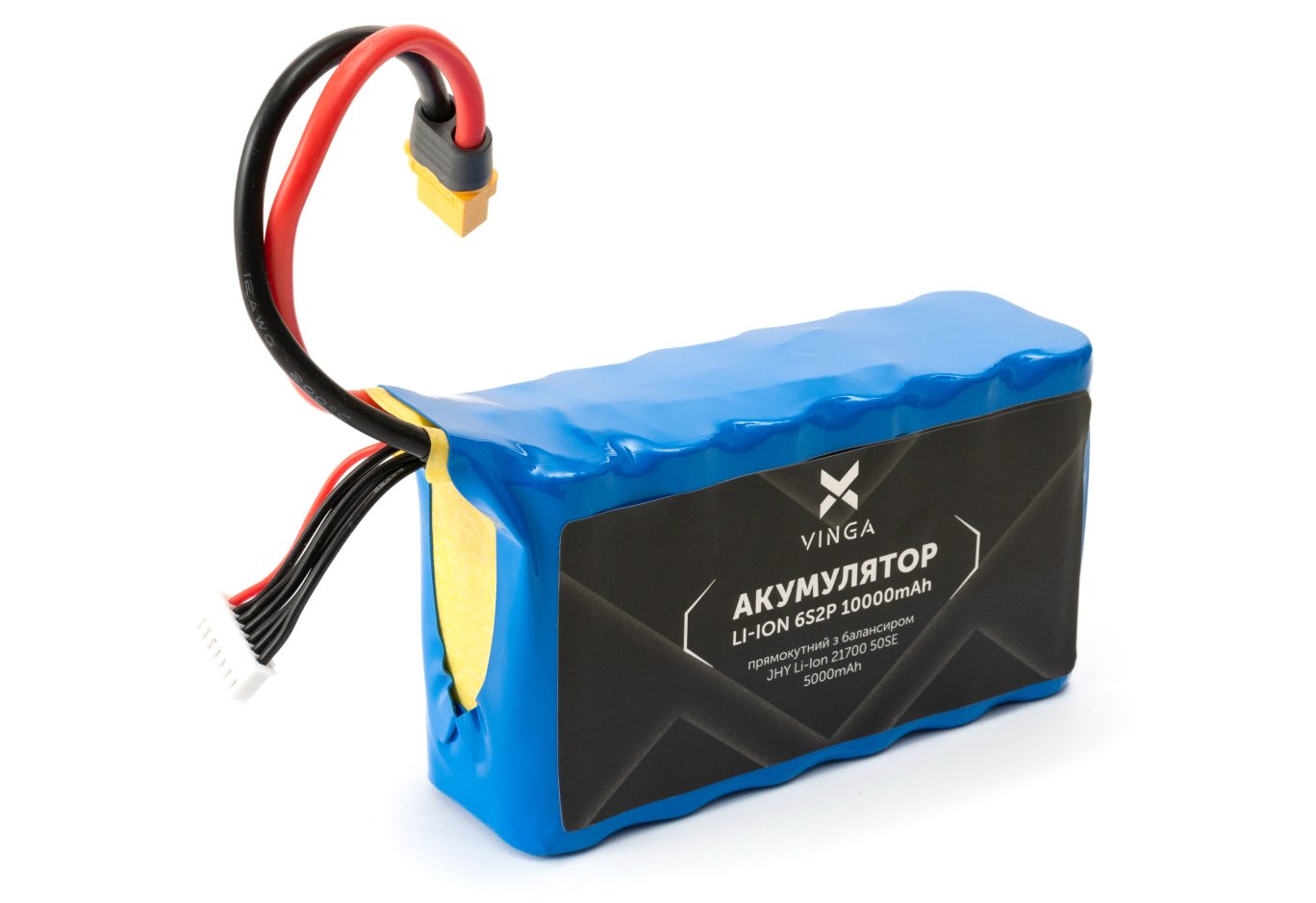 Акумуляторний блок Vinga Li-Ion 6S2P 10000mAh коробка 10 шт (JHY Li-Ion 21700 5000mAh) (V6S2P-10PCS-10000MAH)