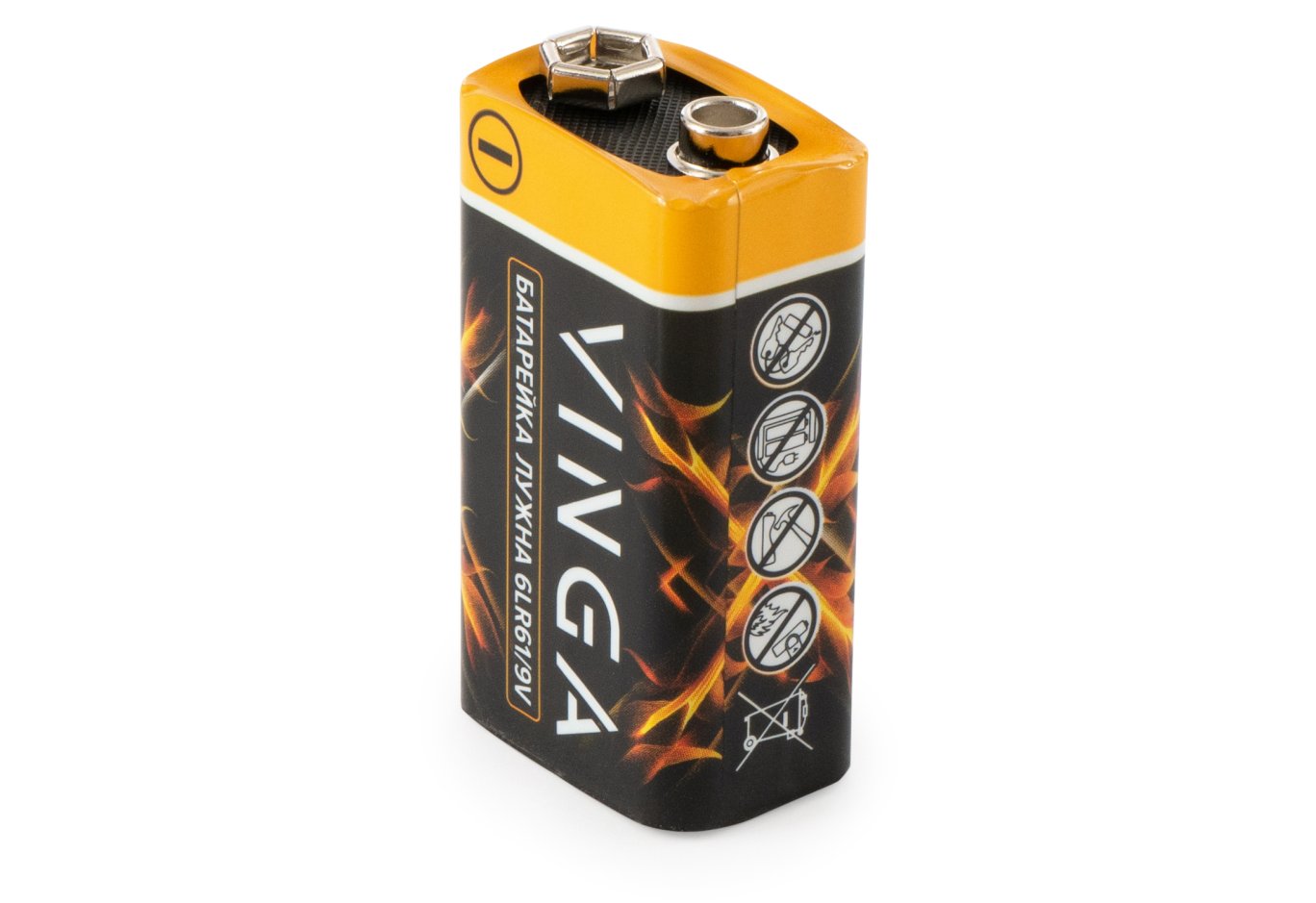 Батарейка 9V 6LR61 Alkaline Vinga (VJAB9V1)