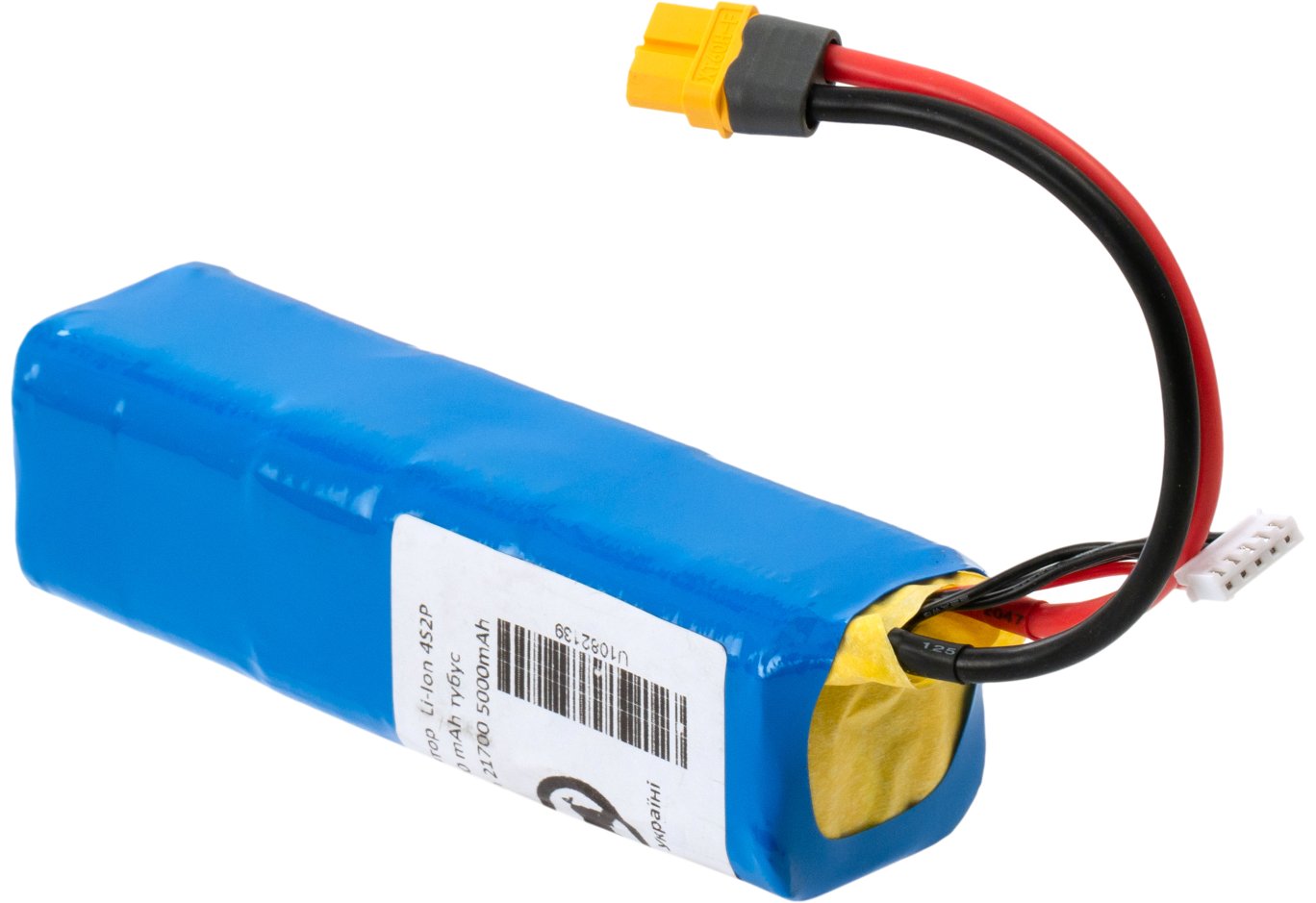 Battery pack Vinga Li-Ion 4S2Р 10000mAh тубус з балансувальним кабелем (JHY Li-Ion 21700 5000mAh) (4S2P10000BMS JHY)