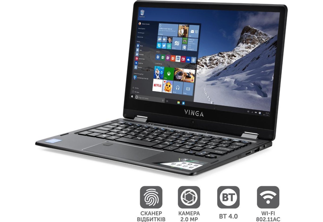 Laptop Vinga Twizzle J116 (J116-C404120B)