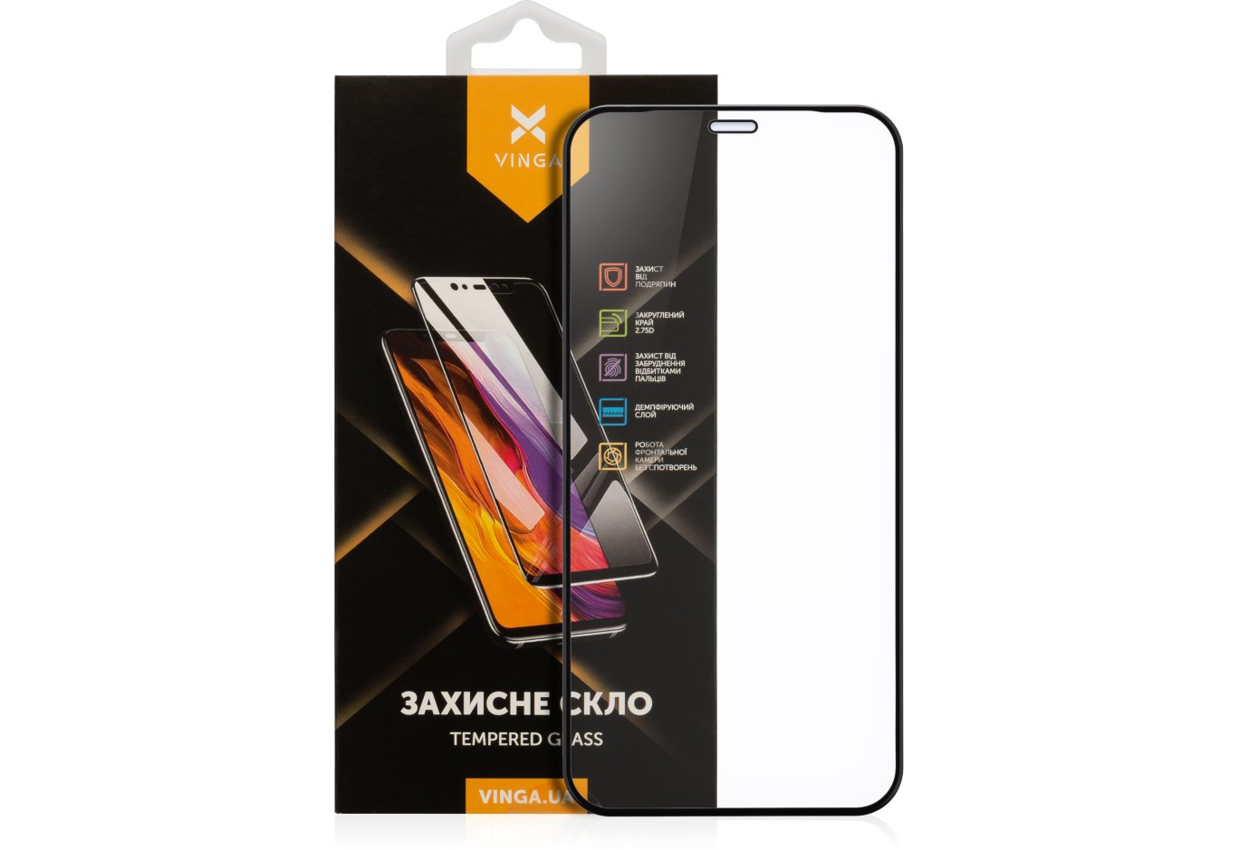 Скло захисне Vinga Apple iPhone 12 Mini (VGIP12MI)
