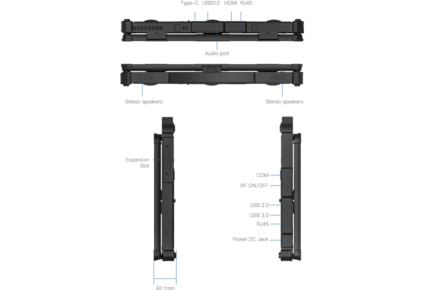 Ноутбук Vinga Scout X14A (X14A-1235161024B)
