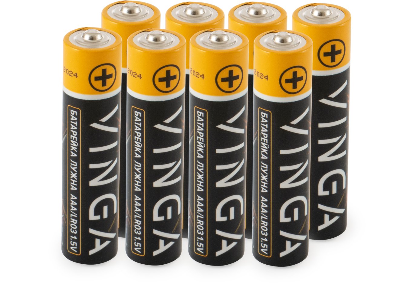 Батарейка AAA LR03 Alkaline 8pcs Blister Vinga (VJABAAA8)