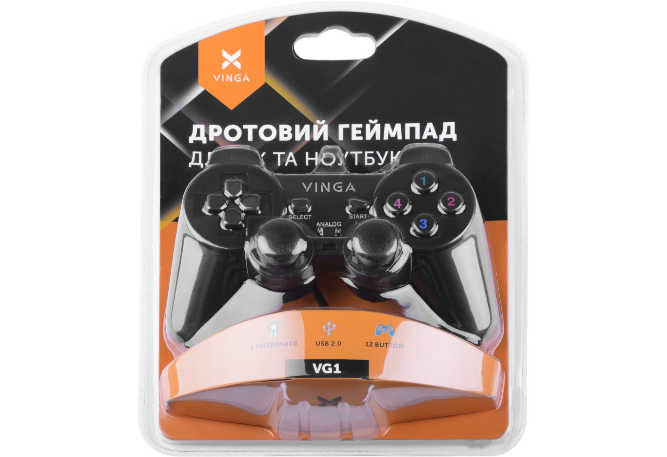Геймпад Vinga VG1 Black