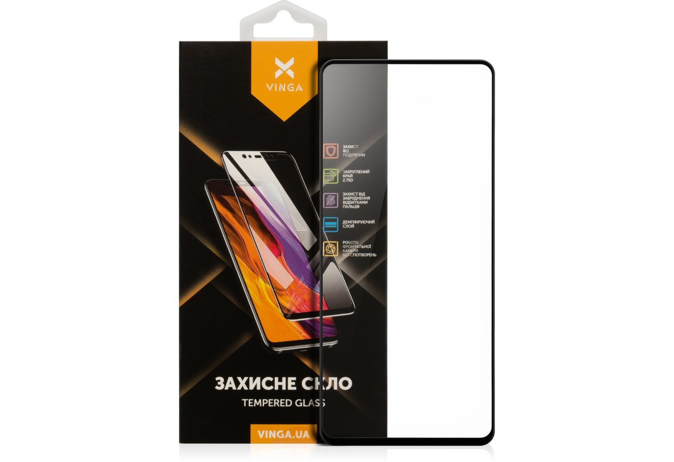Скло захисне Vinga Samsung A52 (VGSA52)
