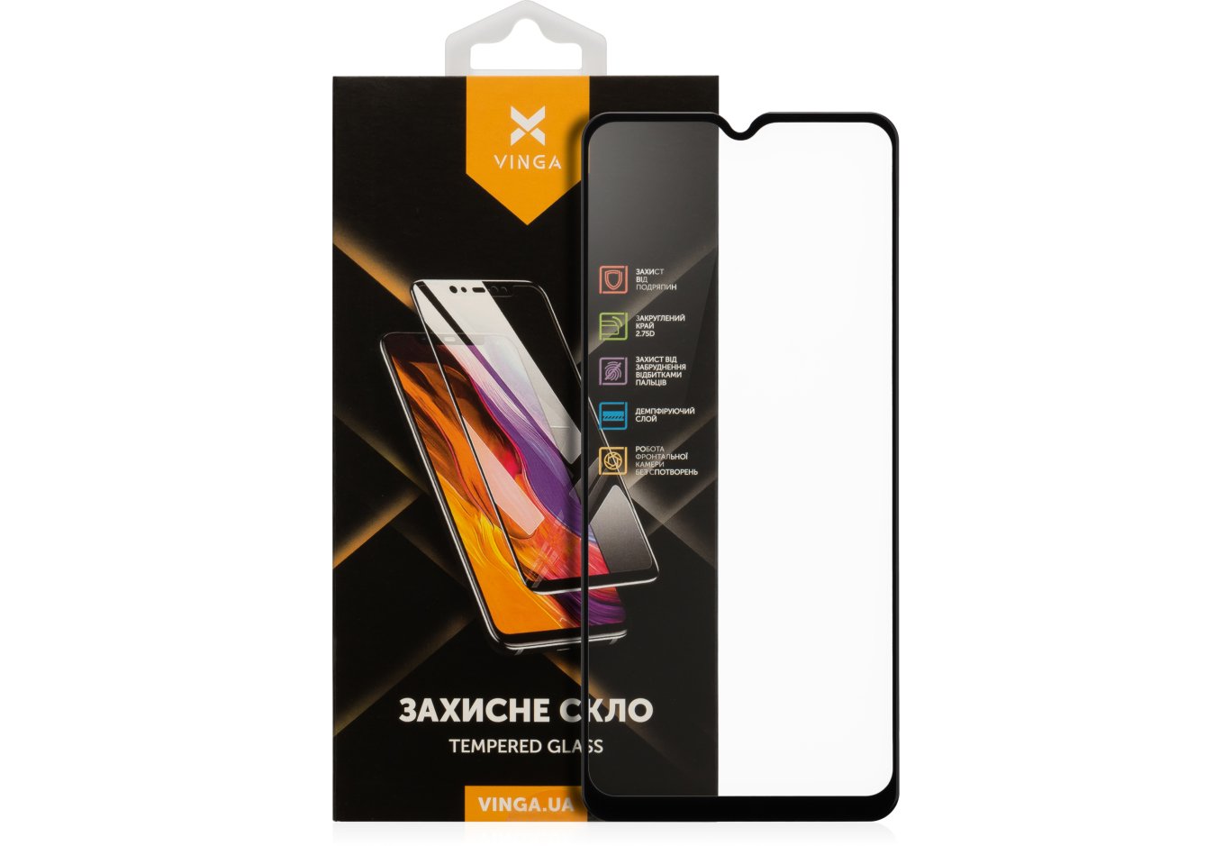 Скло захисне Vinga Samsung A02 (VGSA02)