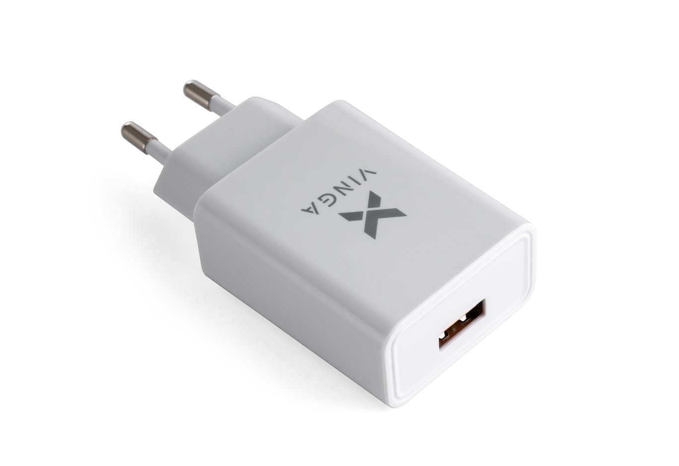Зарядний пристрій Vinga QC3.0 Quick Wall Charger 1xUSB 18W Max (VWCQAW)