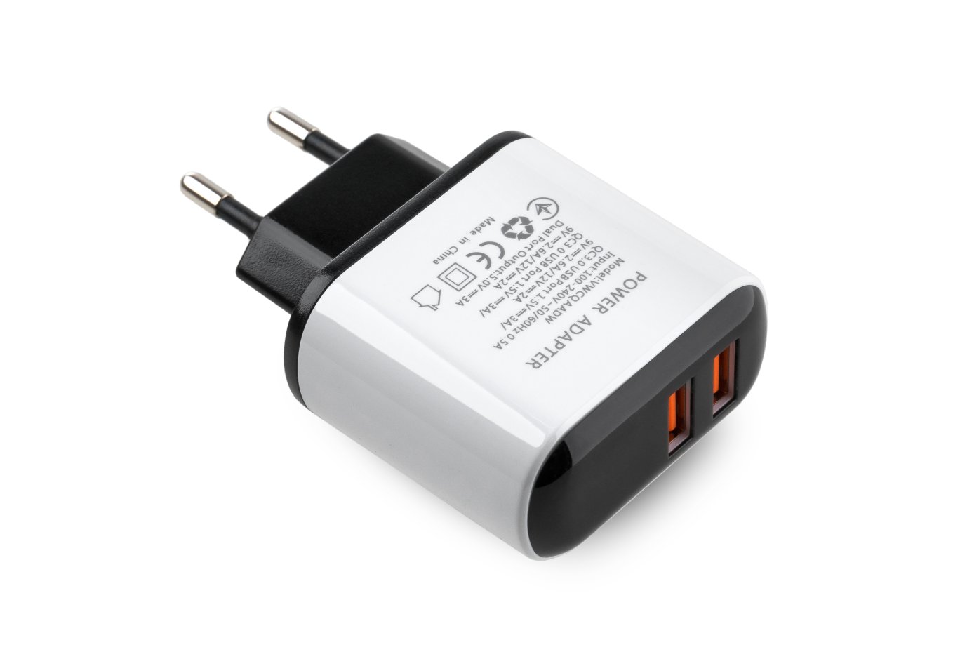 Charger Vinga 2 Port QC3.0 Display Wall Charger (VWCQAADW)