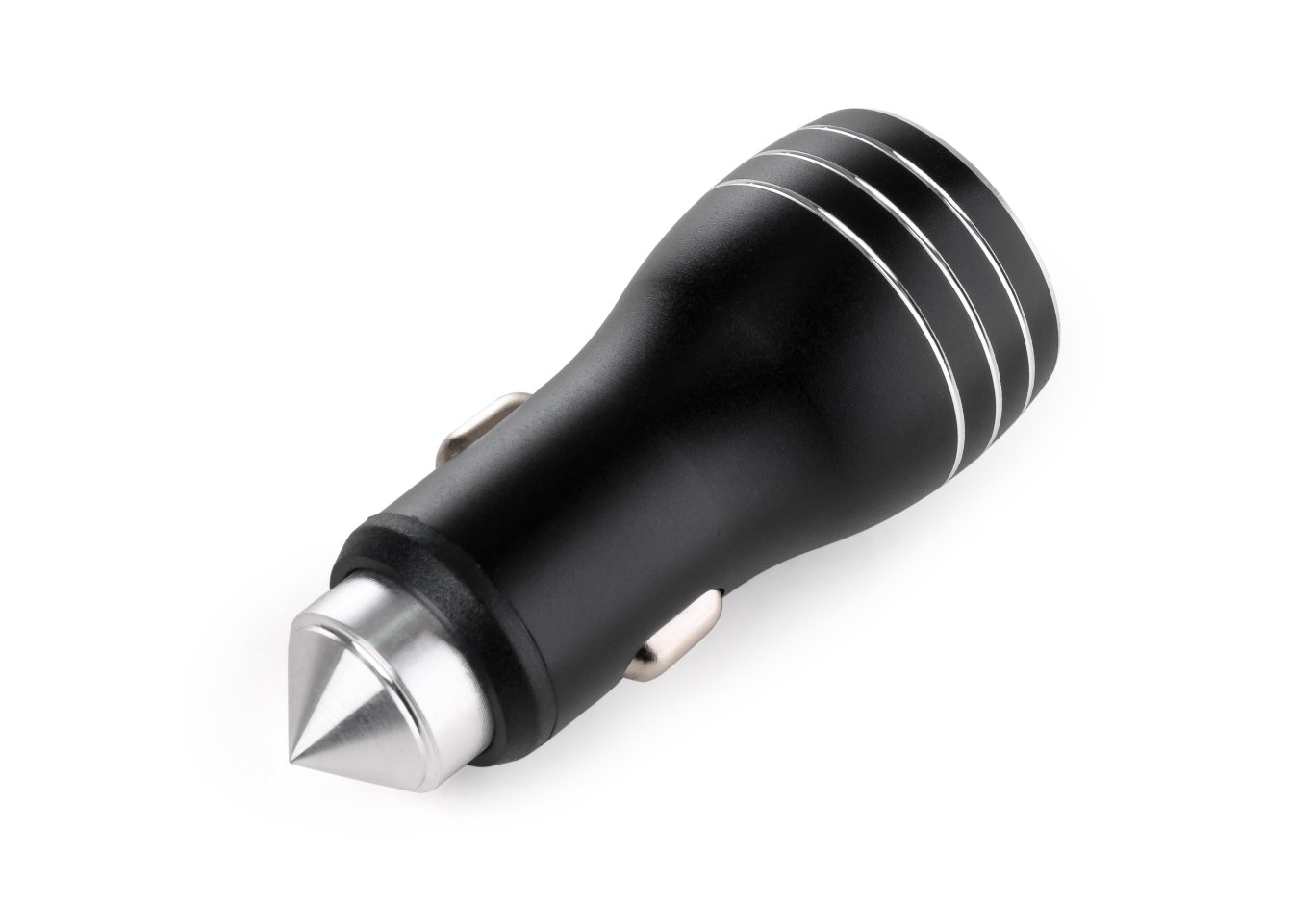 Зарядний пристрій Vinga QC3 Quick Dual USB Car Charger aluminium 18W Max (VCCQAABK)