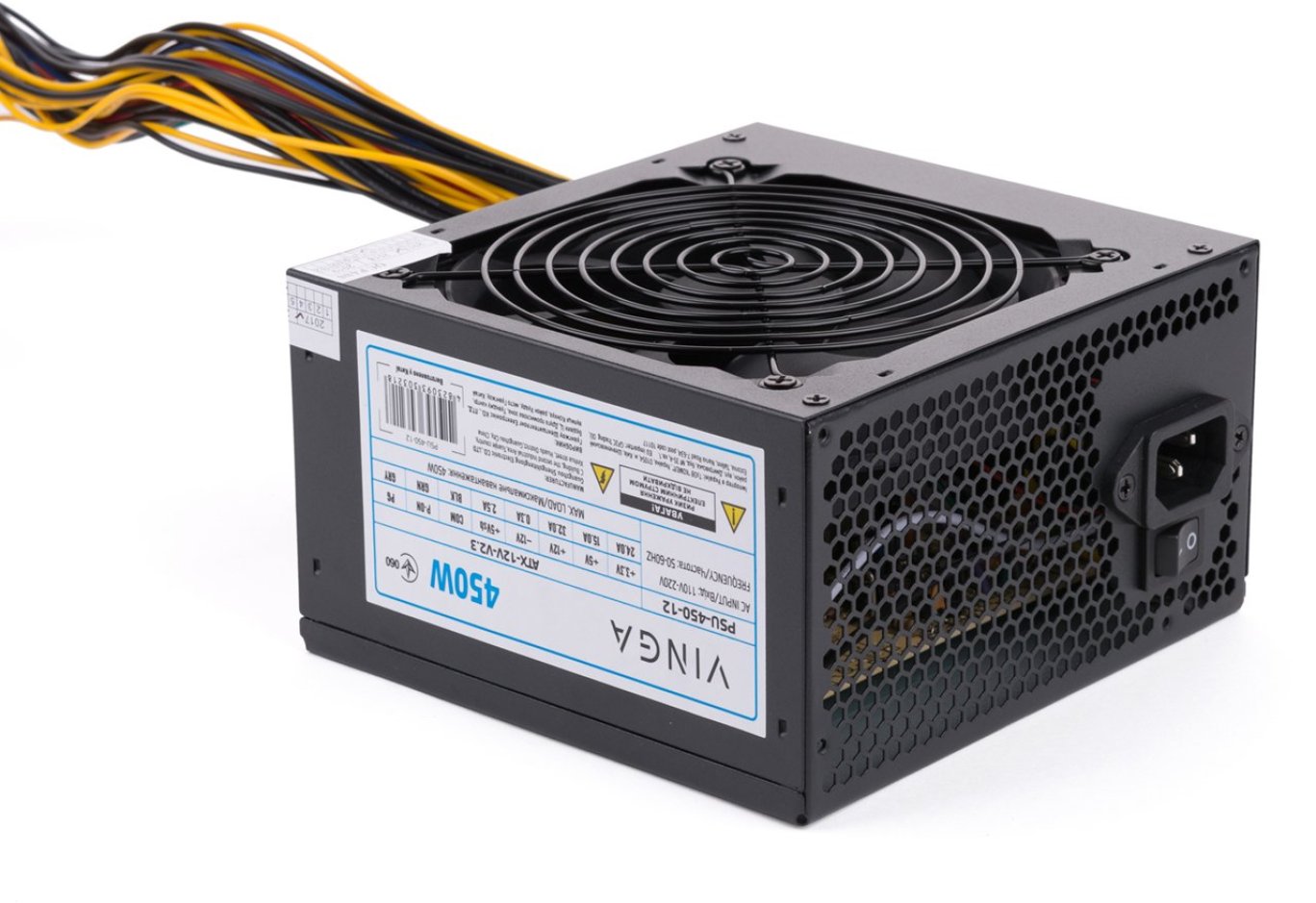 Блок живлення Vinga 450W ОЕМ (PSU-450-12)