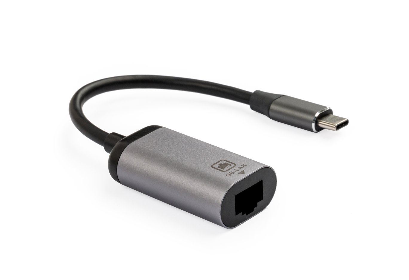 Перехідник USB-C to RJ45 Ethernet 1000Mbps Vinga (VCPATCLGB)