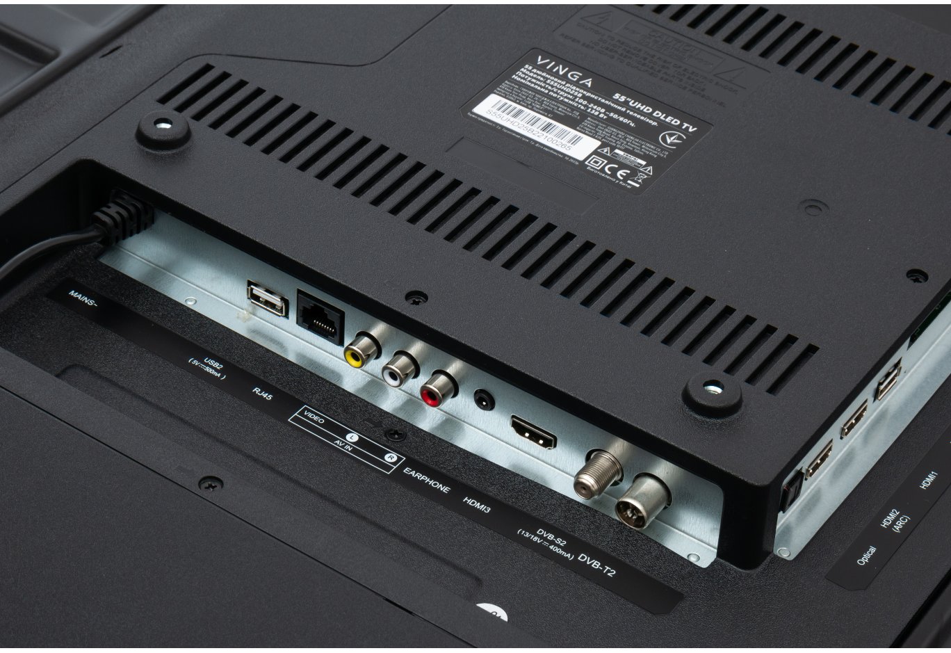 Телевізор Vinga S55UHD25BWEB