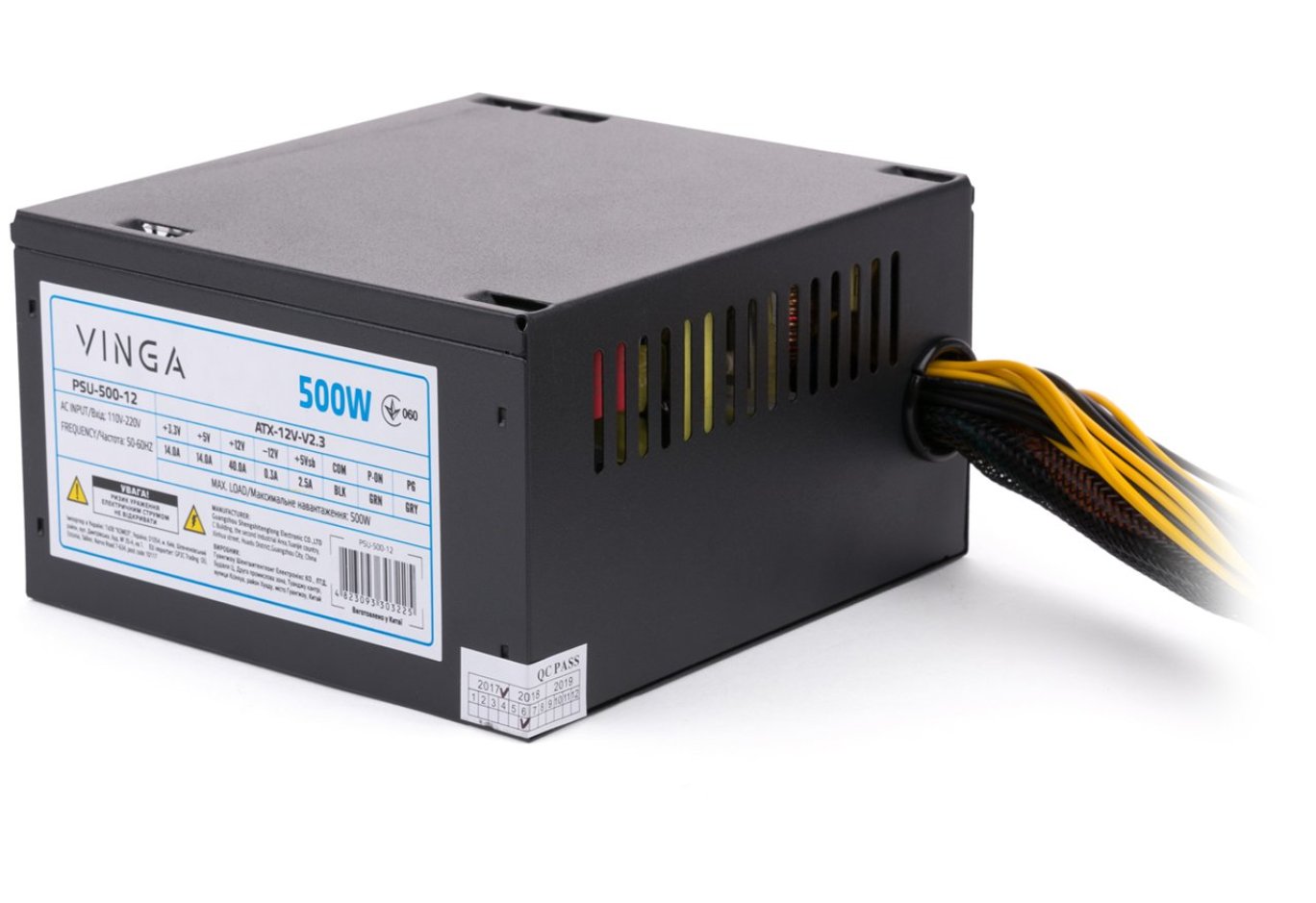 Блок живлення Vinga 500W ОЕМ (PSU-500-12)