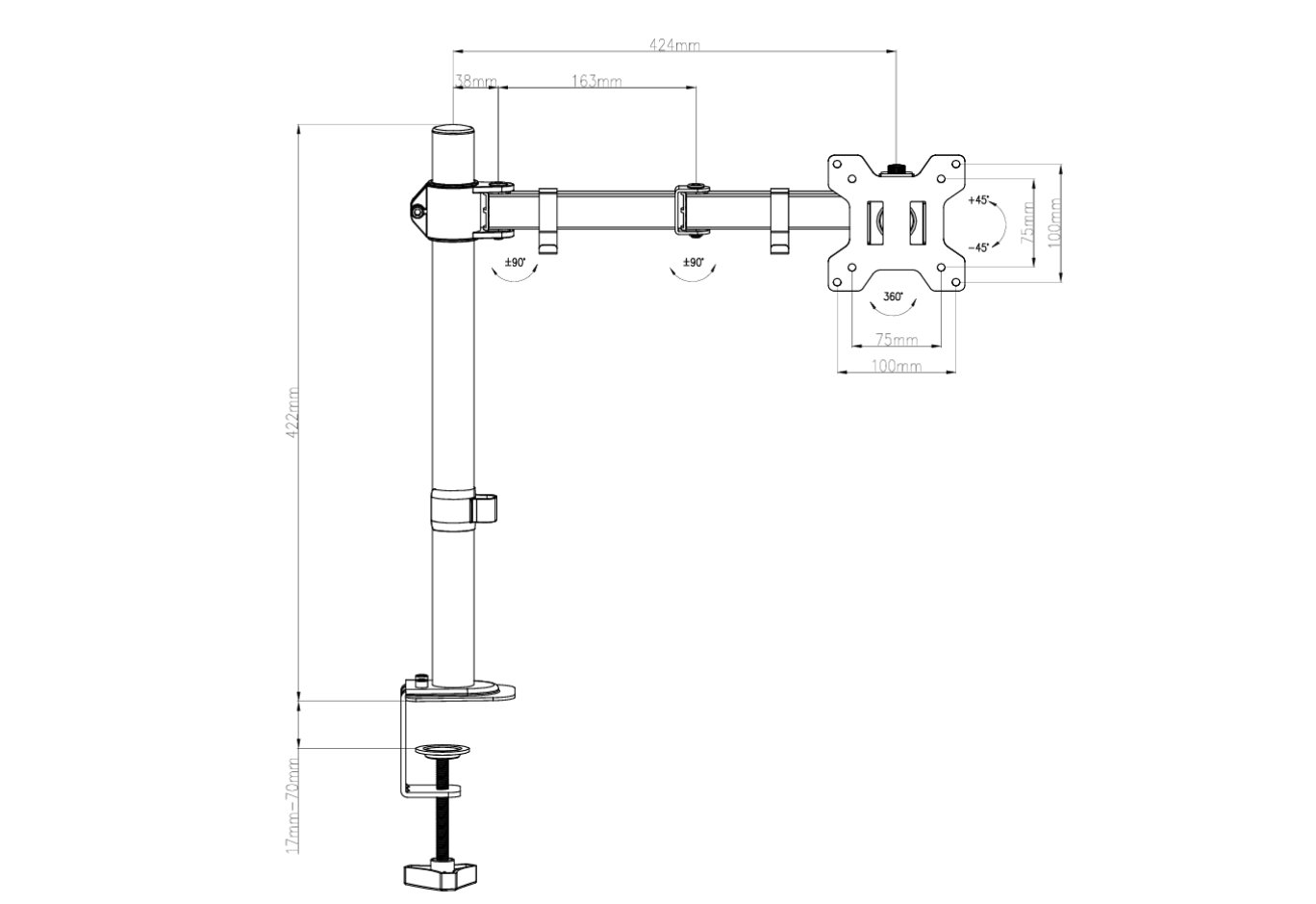 Кронштейн Vinga TD32-1051
