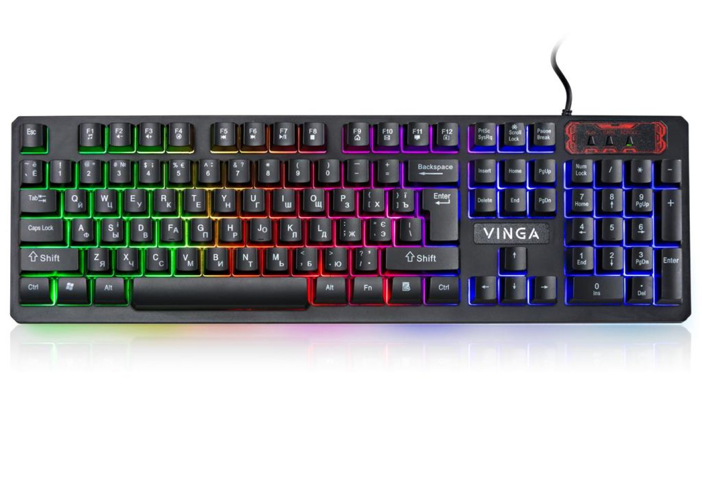 Клавіатура Vinga KB421 black