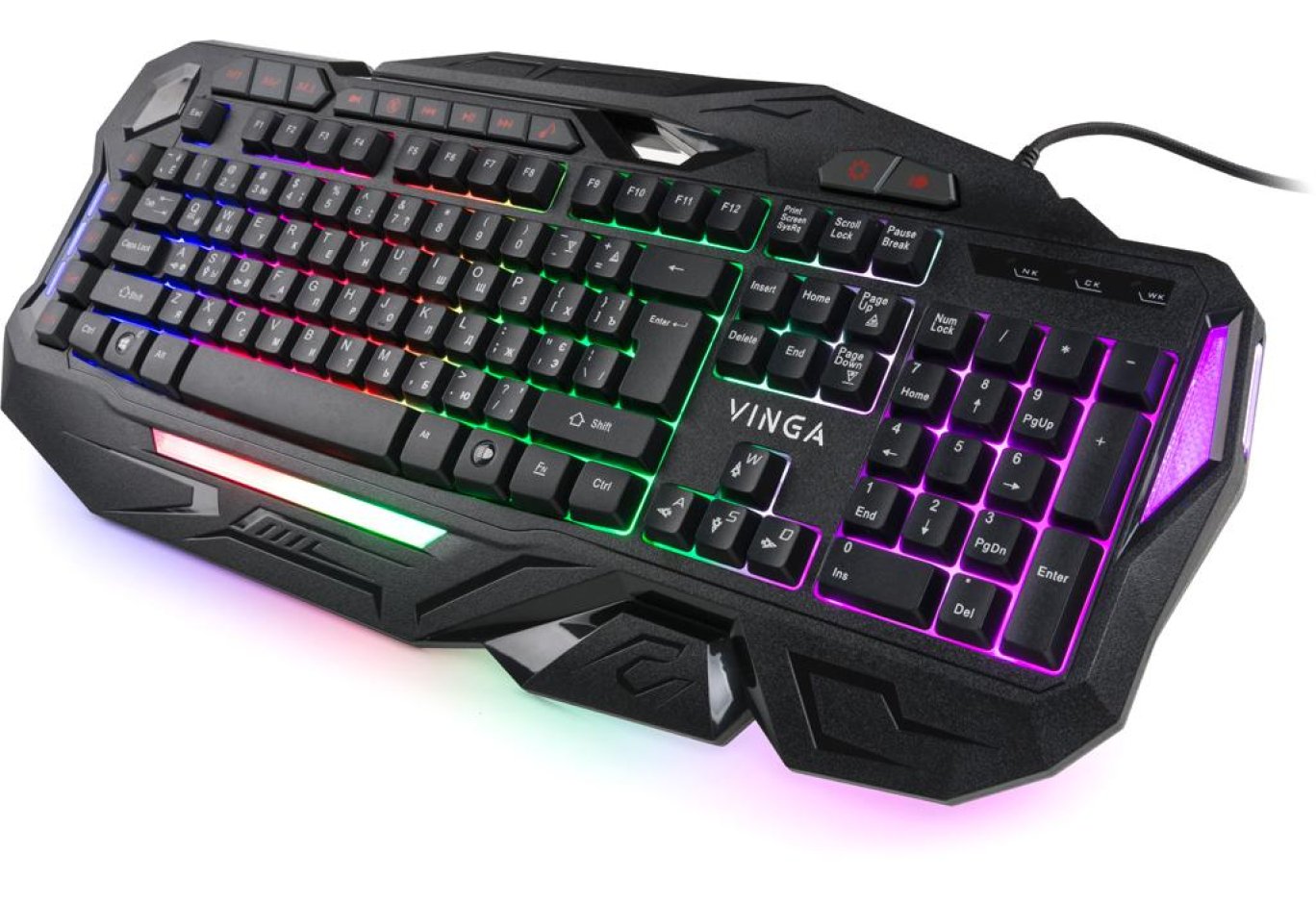 Клавіатура Vinga KBG417 black