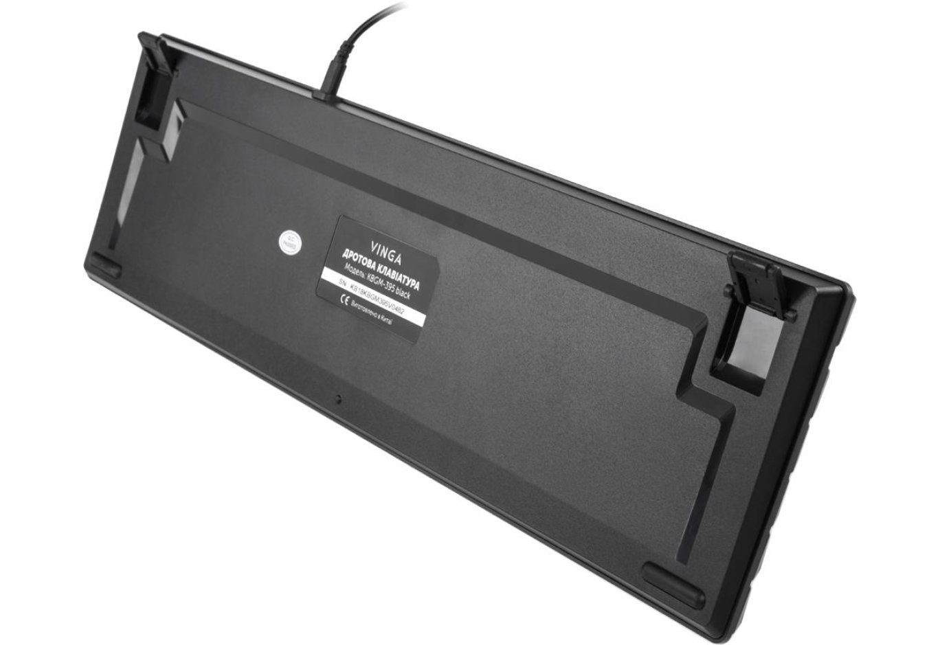 Клавіатура Vinga KBGM-395 black