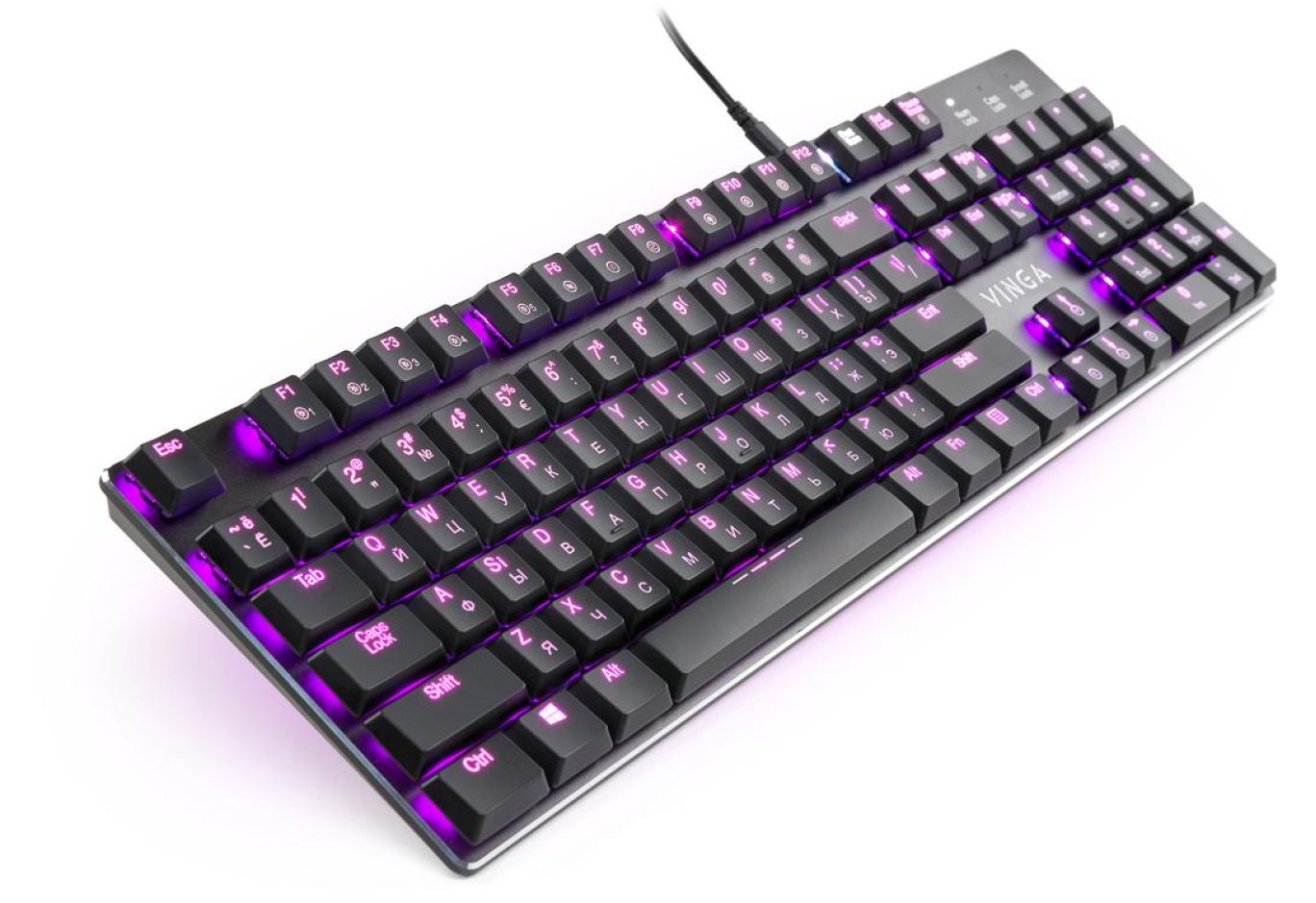 Клавіатура Vinga KBGM-395 black