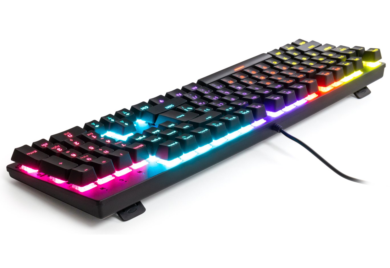 Клавіатура Vinga KBGM-100 LED Blue Switch USB Black (KBGM-100 Black)