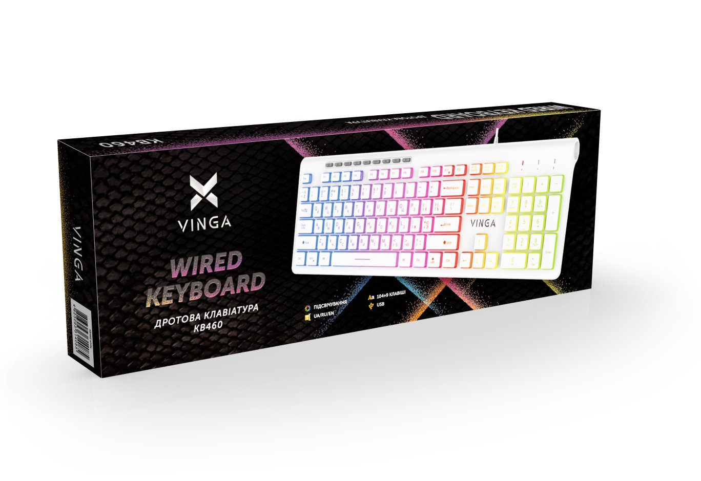 Keyboard Vinga KB-460 White