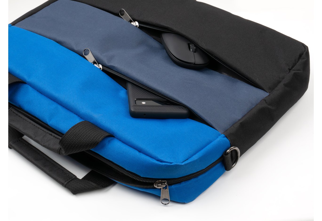 Сумка для ноутбука Vinga 15.6" NB1120 black/blue (NB1120BB)