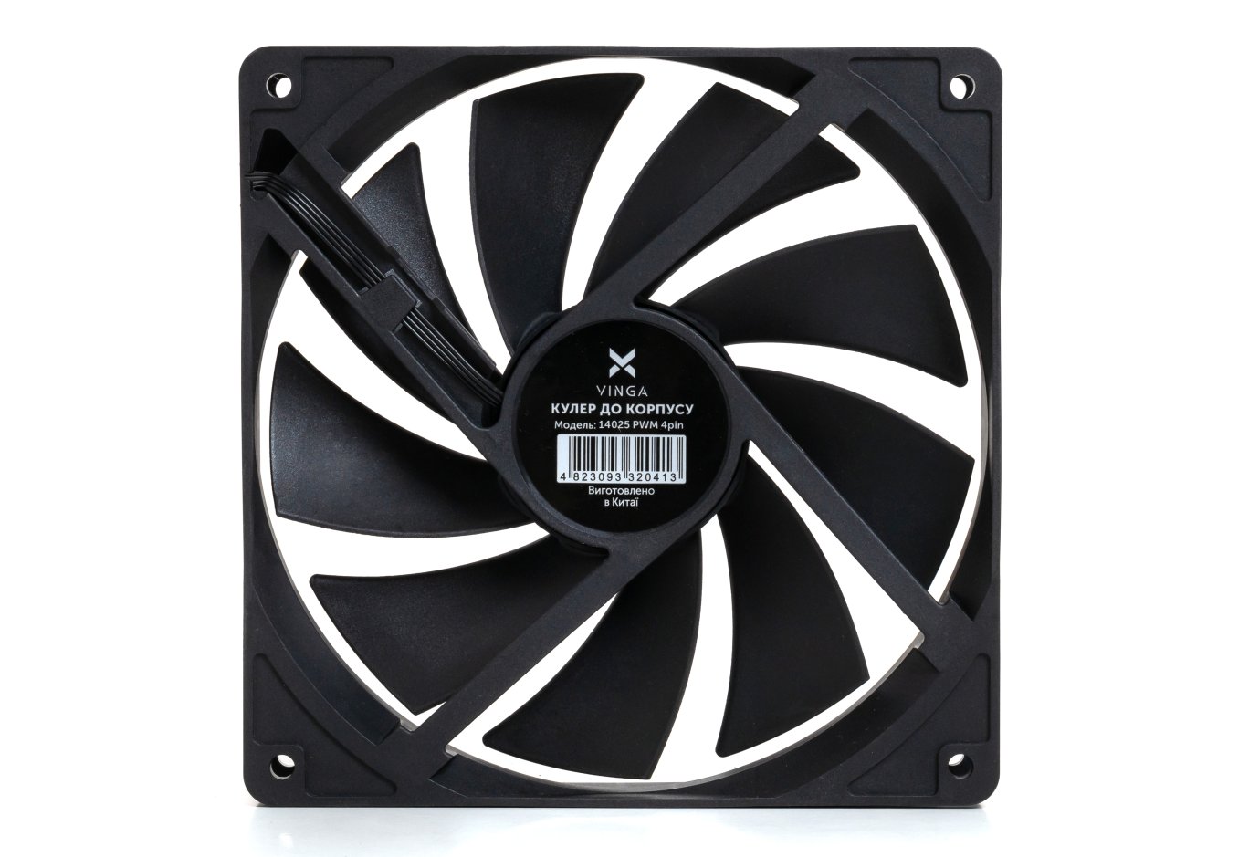 Кулер до корпусу Vinga 14025 PWM 4pin ОЕМ