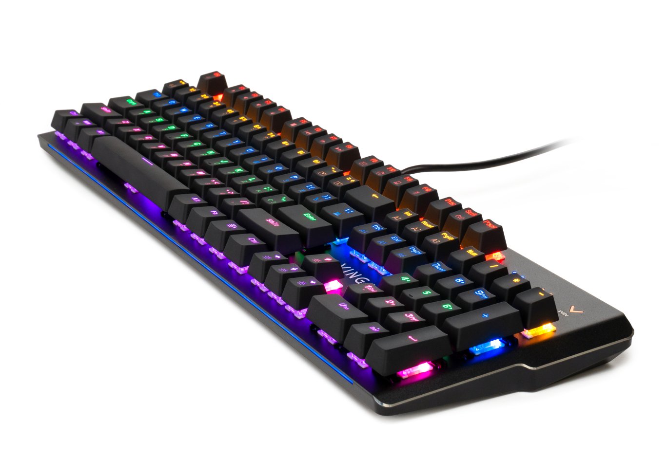 Клавіатура Vinga KBGM160 LED Outemu Blue USB Black (KBGM160 Black)