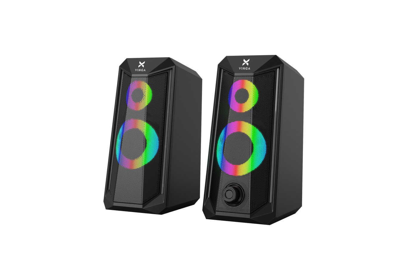 Акустична система Vinga SP-200 LED USB Black