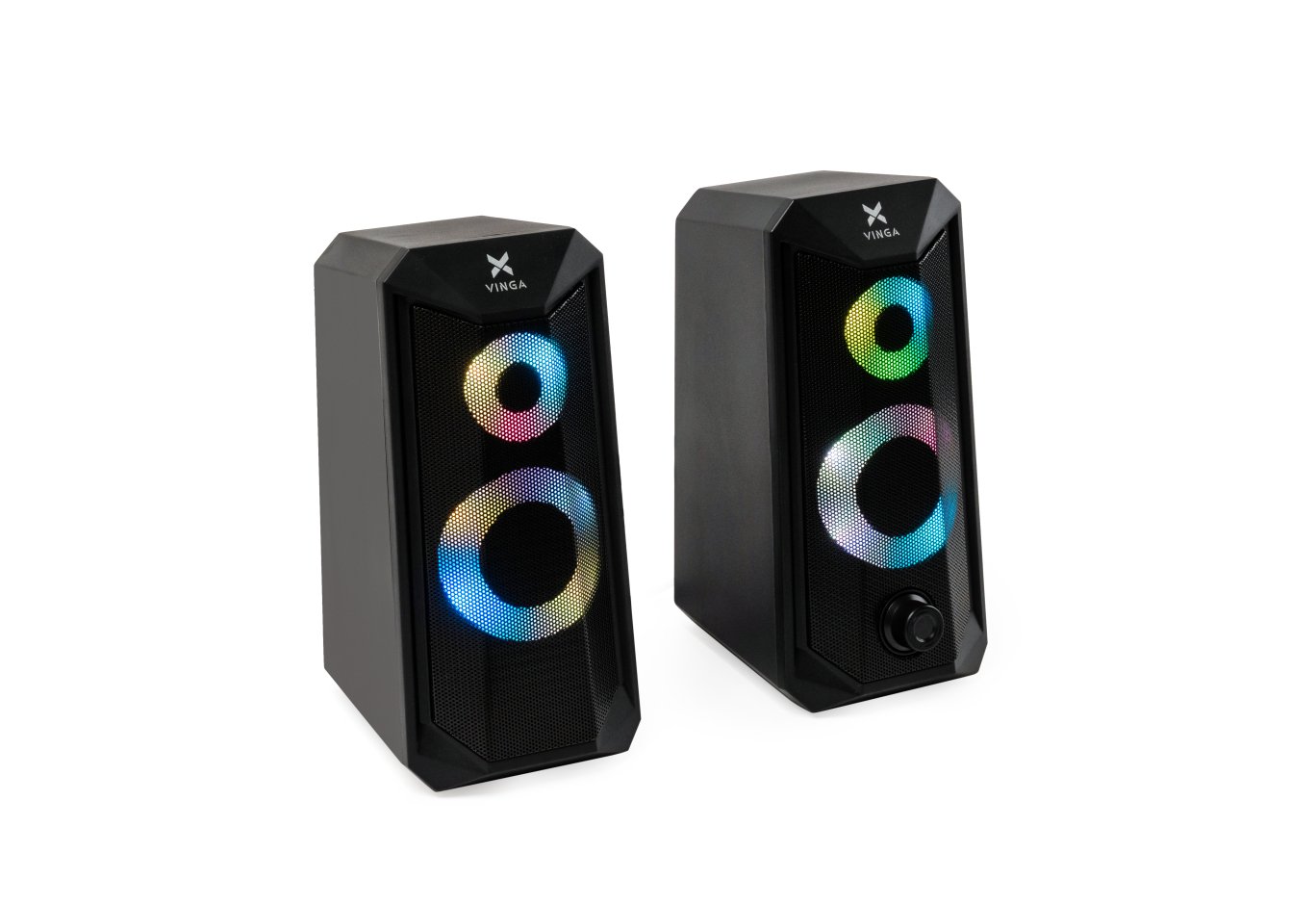 Акустична система Vinga SP-200 LED USB Black