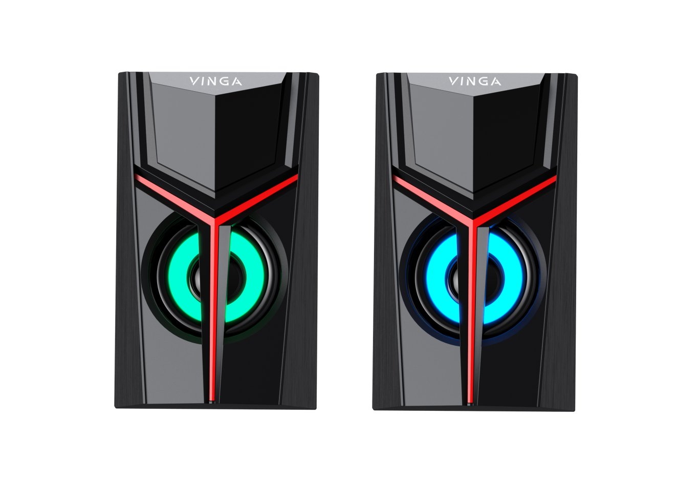 Акустична система Vinga SP-100 LED USB Black