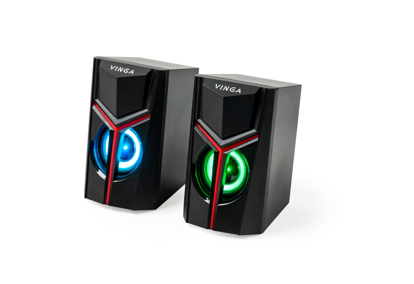 Акустична система Vinga SP-100 LED USB Black