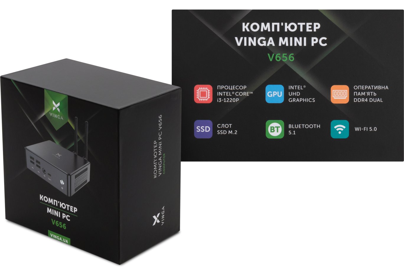 Комп'ютер Vinga Mini PC V656 (V6561220P.8256W1H)