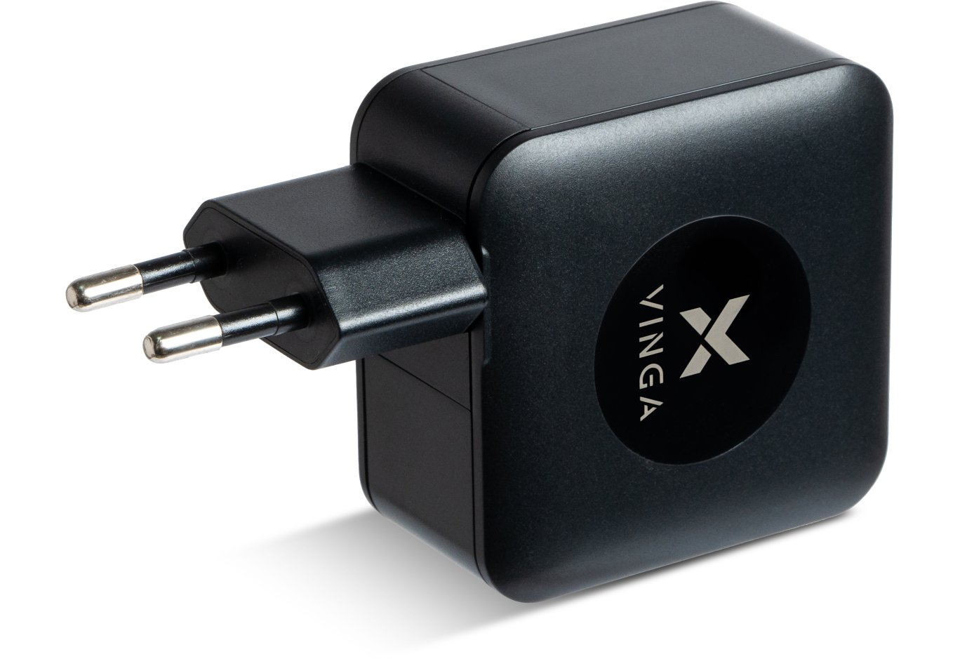 Зарядний пристрій Vinga GaN 65W PD+QC 2C1A ports Wall Charger (VCHG65)