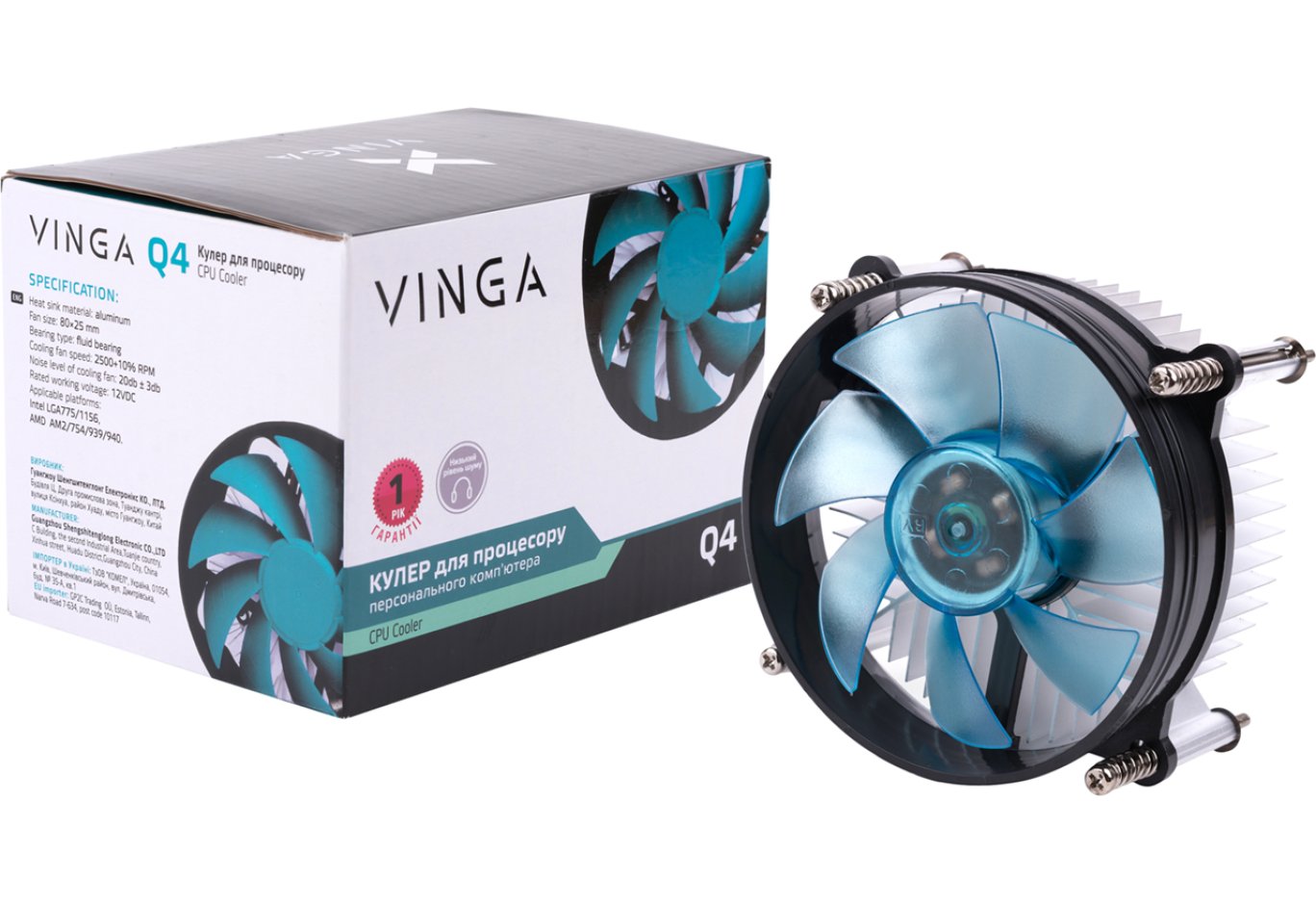 CPU cooler Vinga Q4