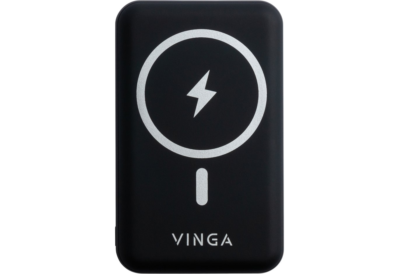 Батарея універсальна Vinga 10000 mAh Wireless Magnetic QC+PD (VPBAMS10BK)