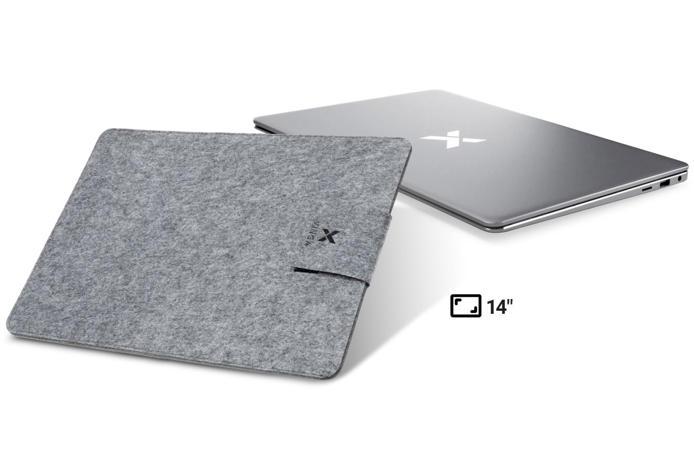 Laptop case Vinga 14" NSF140 Gray (NSF140GY)