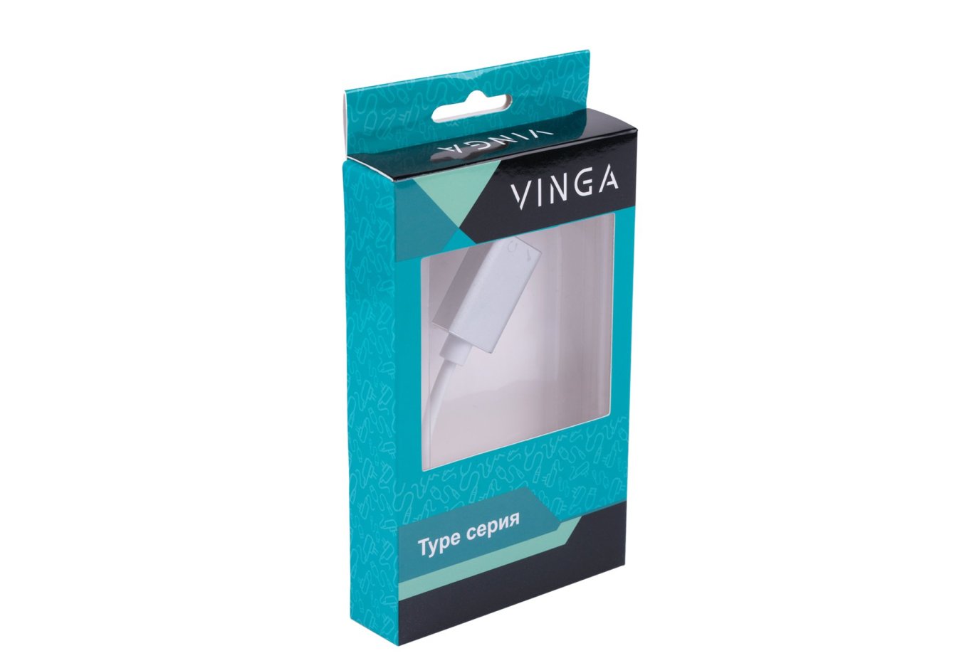 Перехідник Type-C Male to Audio+mic cable 0.15m Vinga (USBCM3.5ST-01)