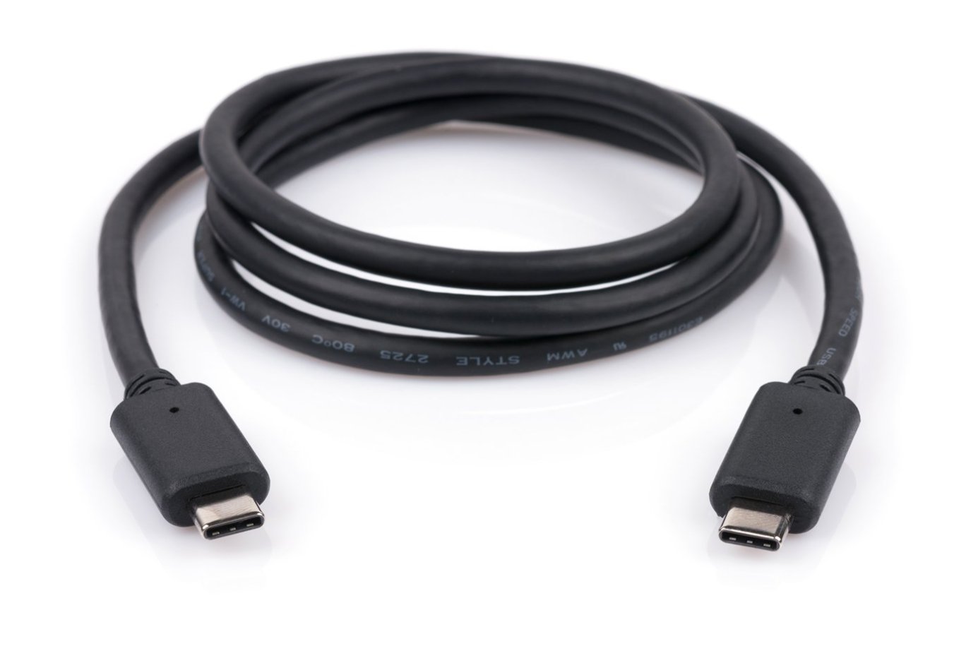 Дата кабель USB-C to USB-C 1.0m 5A USB 3.1 Vinga (USBCMCM01-1.0)