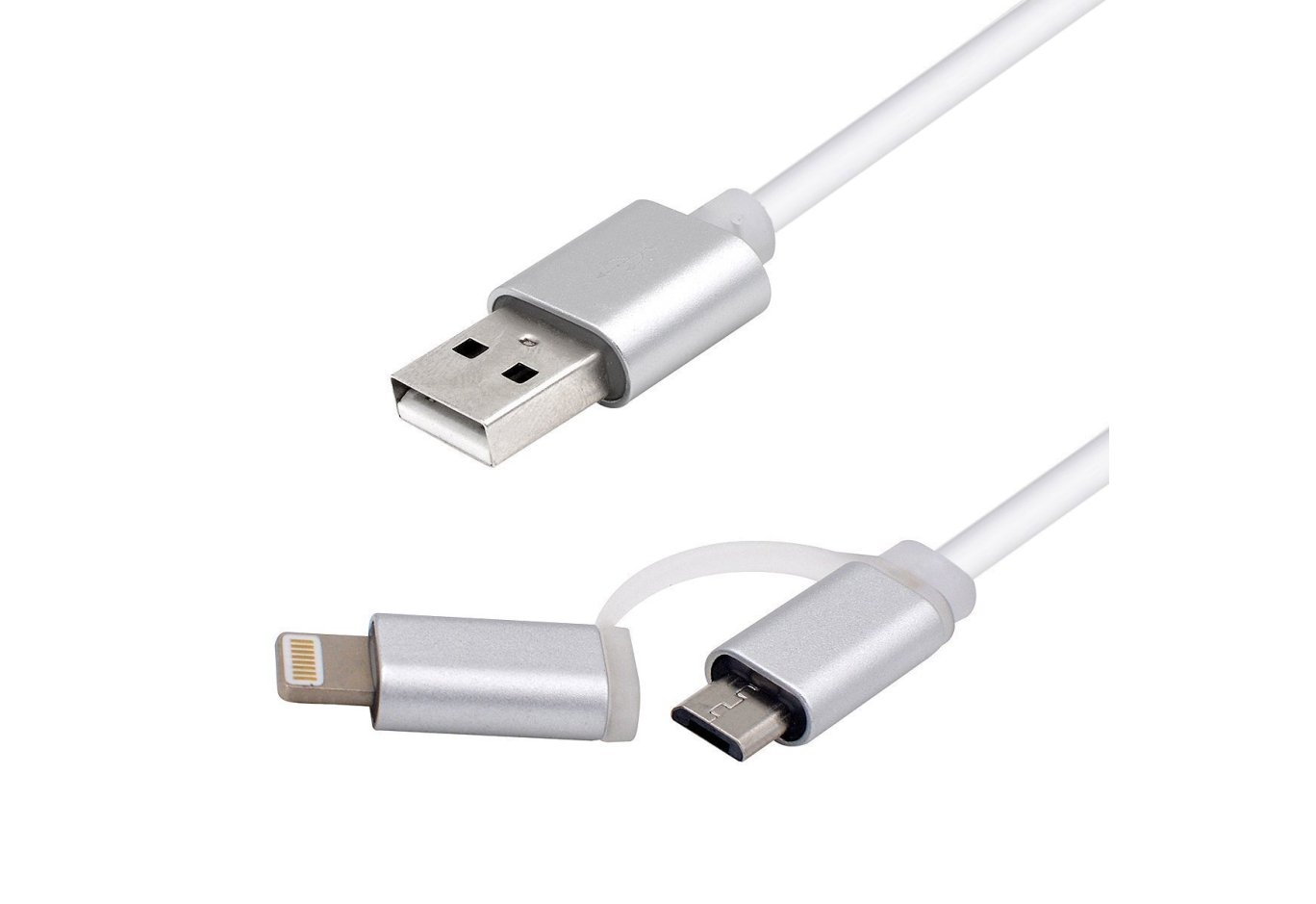 Data cable USB 2.0 AM to Micro 5P&Lightning 1.0m Vinga (USBAMMICRO&Lightning-1.0)