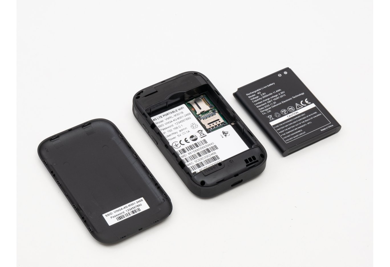 Мобільний Wi-Fi роутер Vinga Hotspot 4G M301 (VMRL-M301B)