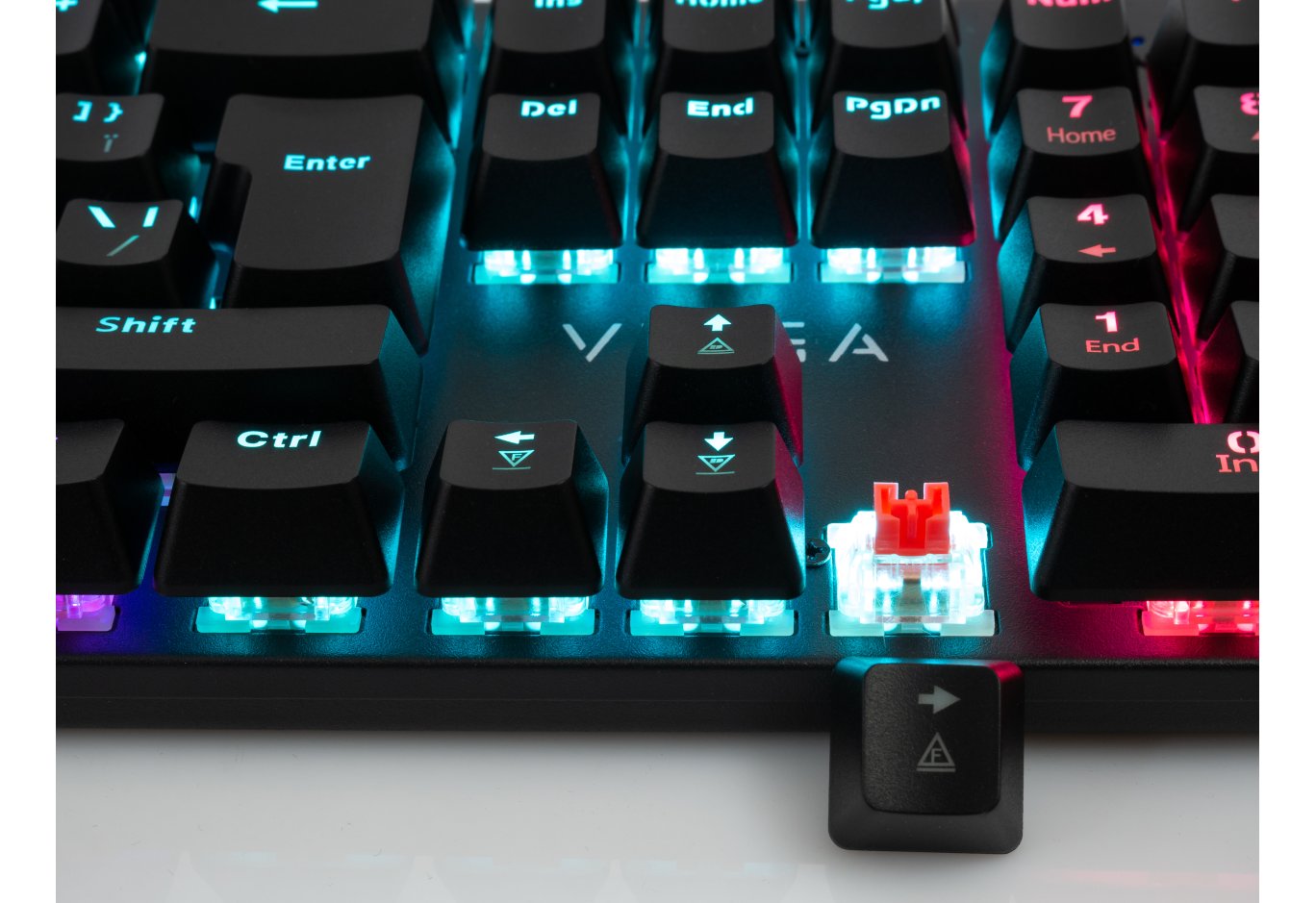 Клавіатура Vinga KBGM-101 LED Red Switch USB Black (KBGM-101 Black)