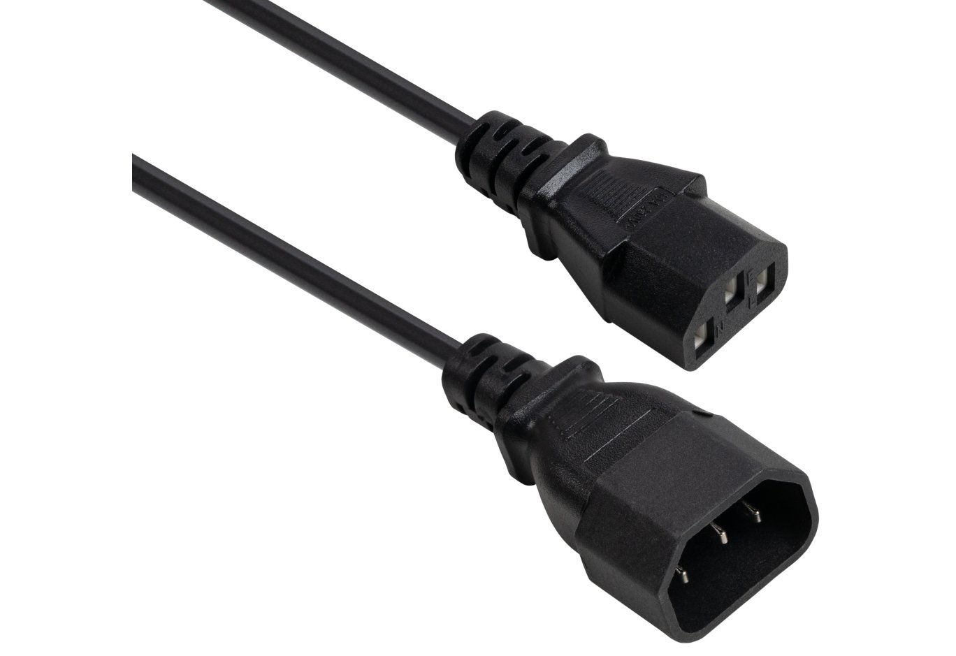 Кабель живлення C13 to C14 1.8m 0.75mm2 copper Vinga (VYPCC13141875CU)