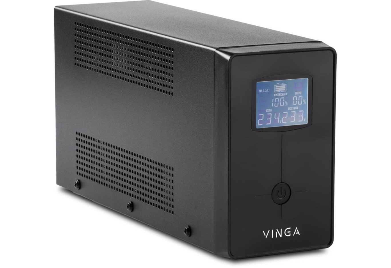 Пристрій безперебійного живлення Vinga LCD 1200VA metal case with USB (VPC-1200MU)