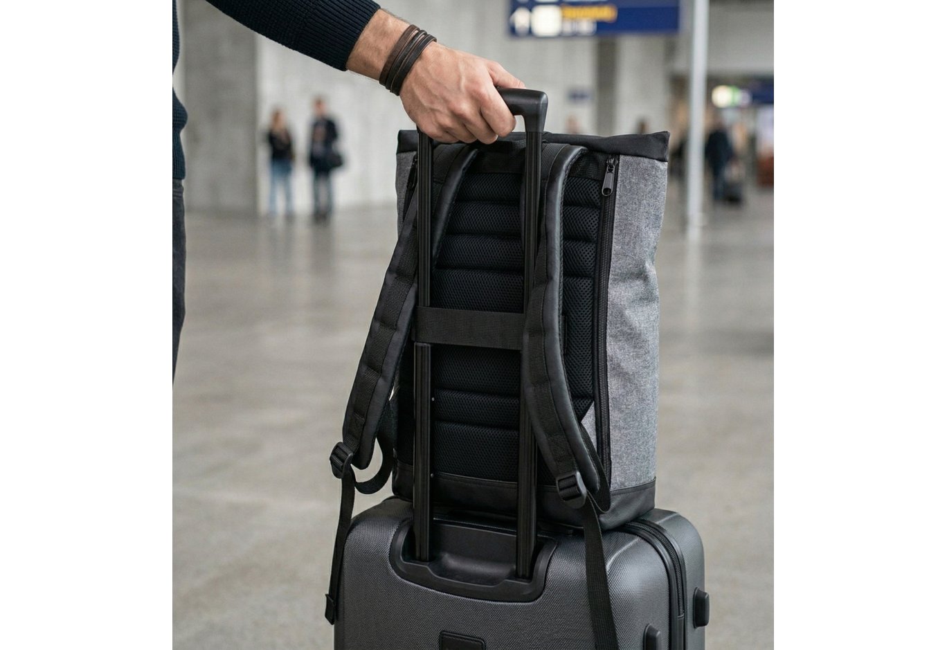 Рюкзак для ноутбука Vinga 15.6" NBP815 Roll Top (NBP815BK)